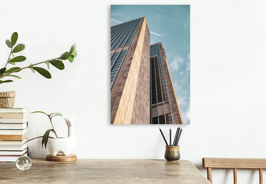 Premium textile canvas Premium textile canvas 80 cm x 120 cm high Frankfurt Office Center 