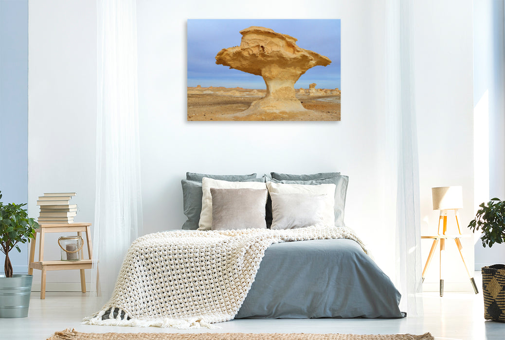 Premium textile canvas Premium textile canvas 120 cm x 80 cm landscape Rocks in the wise desert 