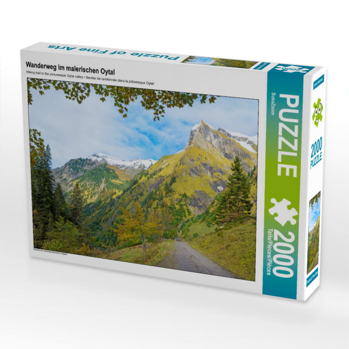 Sentier de randonnée dans le pittoresque Oytal - Puzzle photo CALVENDO 