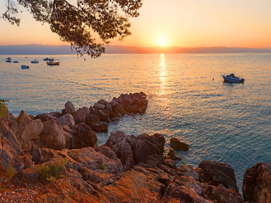 Felsenstrand Moscenicka Draga - CALVENDO Foto-Puzzle'