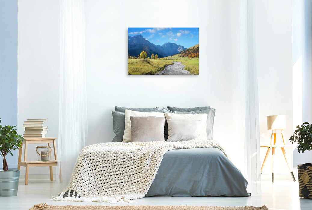 Premium textile canvas Premium textile canvas 120 cm x 80 cm across Rißbach in der Eng 