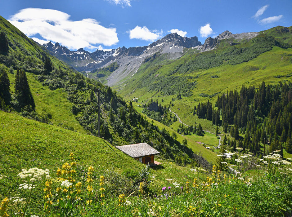 Gafiertal St. Antönien Prättigau - CALVENDO Foto-Puzzle'