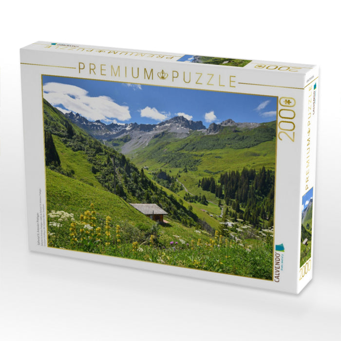 Gafiertal St. Antönien Prättigau - CALVENDO Foto-Puzzle'