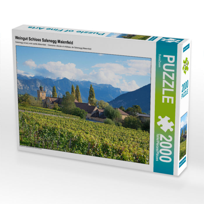 Weingut Schloss Salenegg Maienfeld 2000 Teile Puzzle quer - CALVENDO Foto-Puzzle'