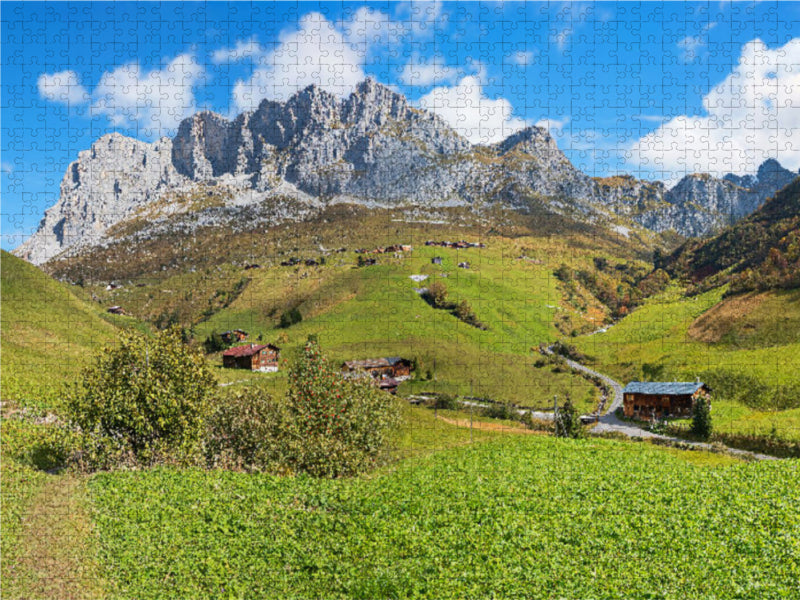 Wanderweg nach Partnun Prättigau 2000 Teile Puzzle quer - CALVENDO Foto-Puzzle'