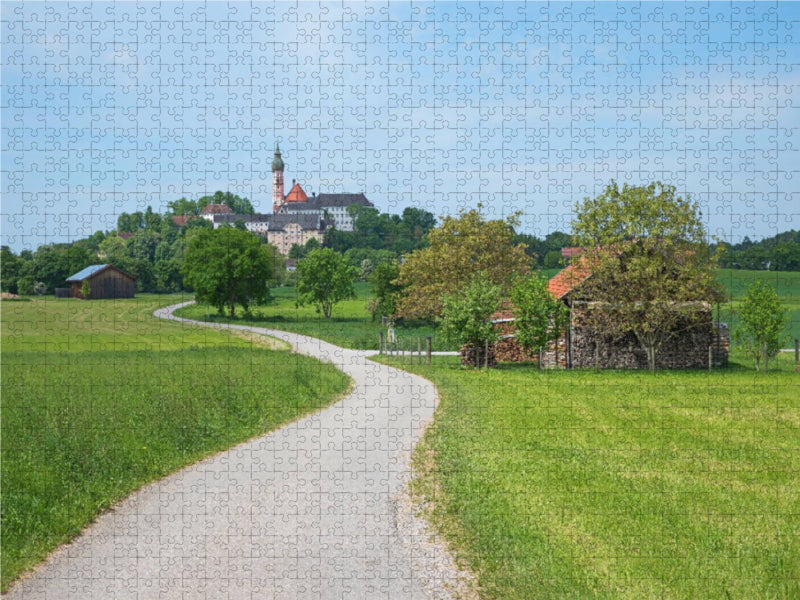 Hiking trail to Andechs Monastery - CALVENDO photo puzzle 