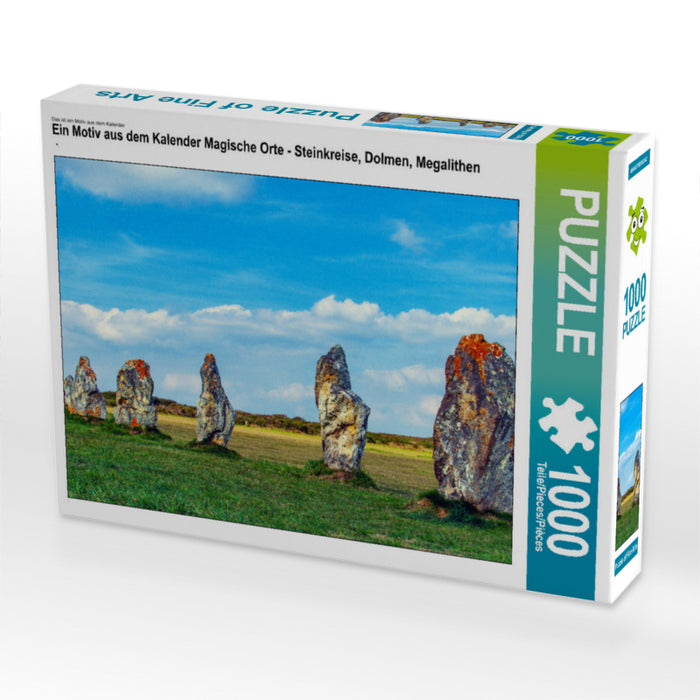 Ein Motiv aus dem Kalender Magische Orte - Steinkreise, Dolmen, Megalithen 1000 Teile Puzzle quer - CALVENDO Foto-Puzzle'