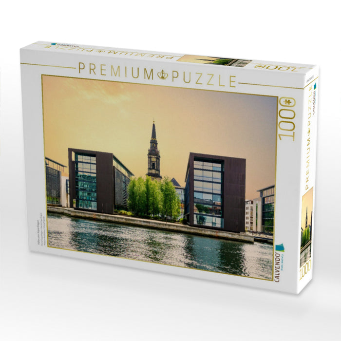 Hafen von Kopenhagen - CALVENDO Foto-Puzzle'