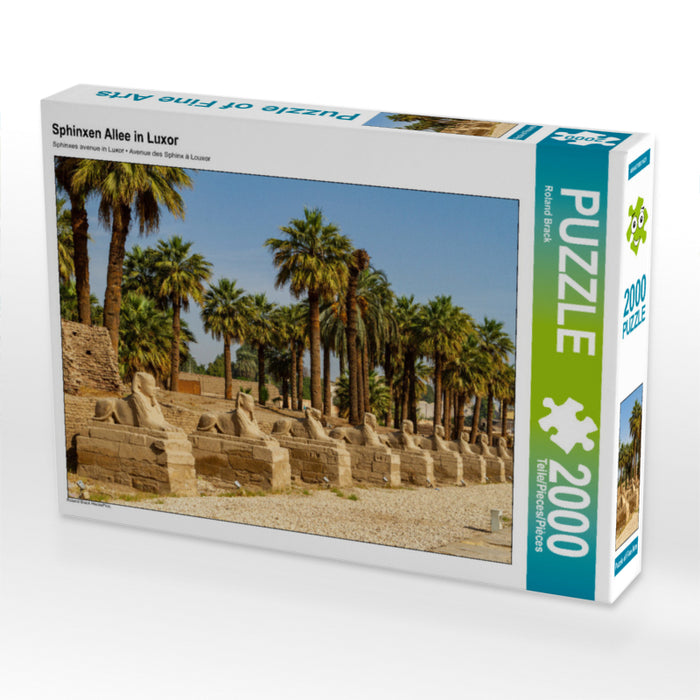 Sphinxen Allee in Luxor 2000 Teile Puzzle quer - CALVENDO Foto-Puzzle'