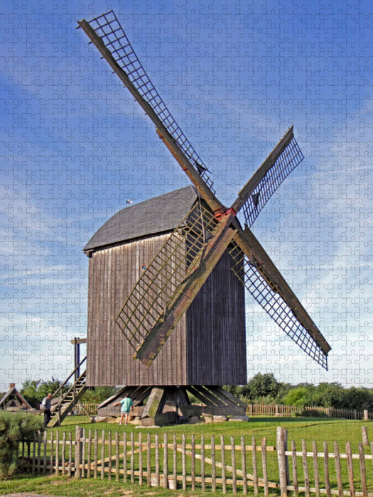 Windmühle in Pudagla - CALVENDO Foto-Puzzle'