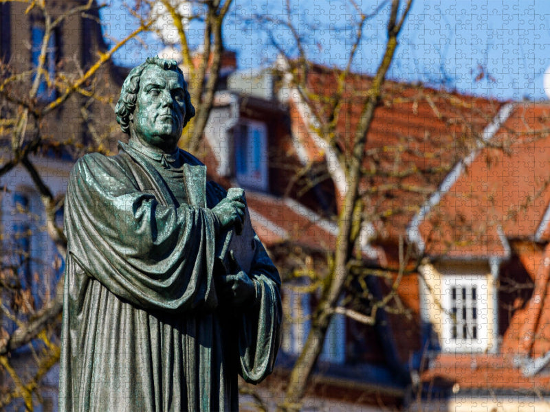 Matin Luther Statue Eisenach - CALVENDO Foto-Puzzle'