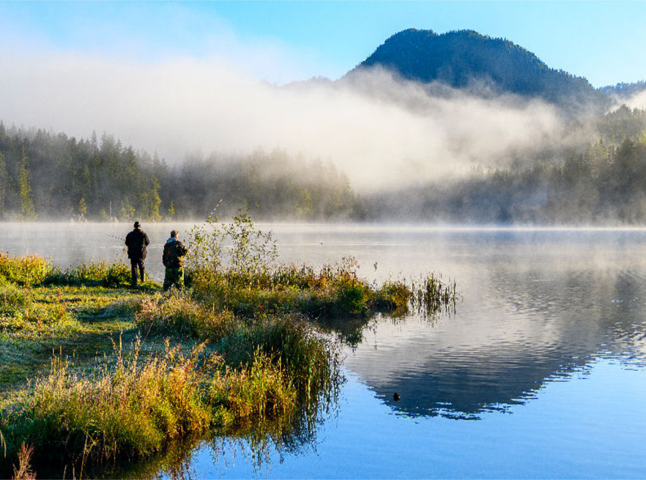 Angler am mystischen Hintersee 2000 Teile Puzzle quer - CALVENDO Foto-Puzzle'