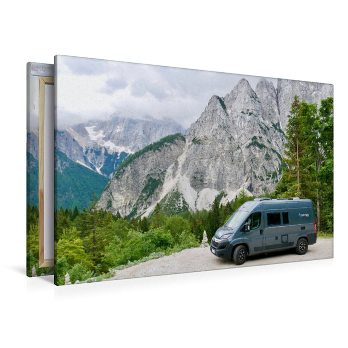 Premium Textil-Leinwand Vršič-Pass, Slowenien