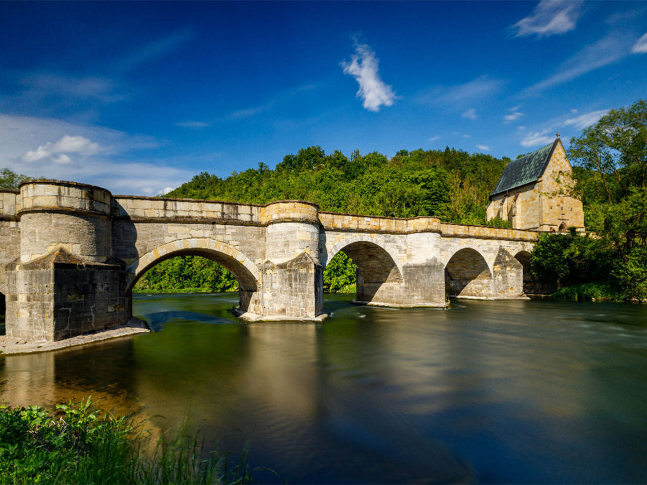 Brücke Creuzburg 1000 Teile Puzzle quer - CALVENDO Foto-Puzzle'
