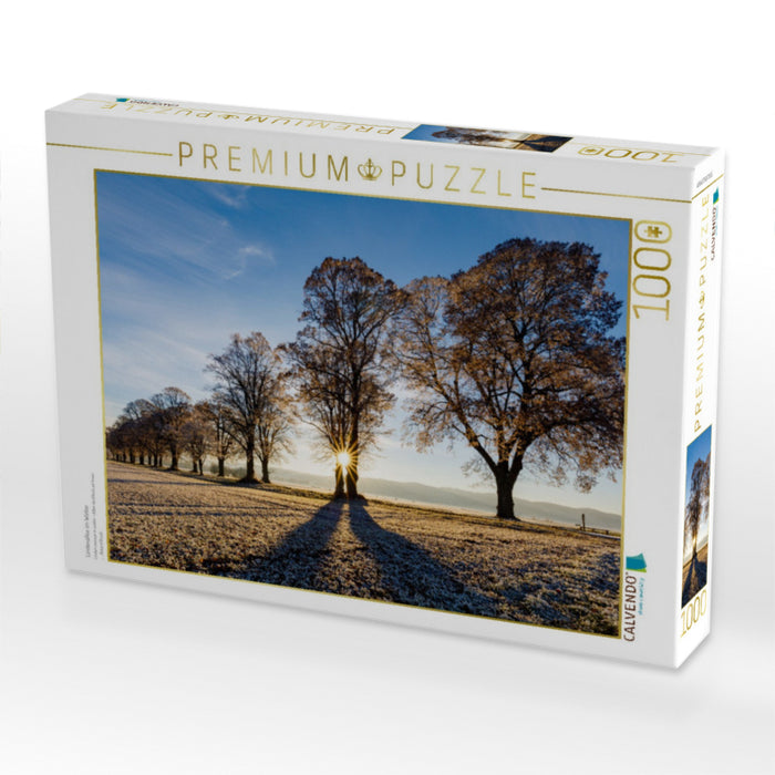 Lindenallee im Winter - CALVENDO Foto-Puzzle'