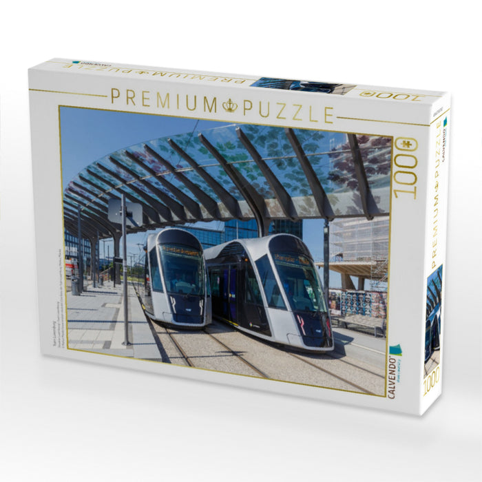Tram Luxemburg - CALVENDO Foto-Puzzle'