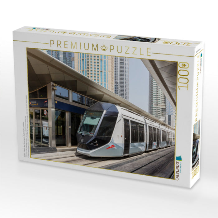 Dubai Tram in den Vereinigten Arabischen Emiraten - CALVENDO Foto-Puzzle'