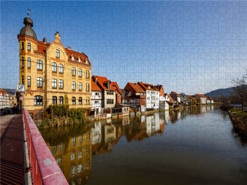 Vue sur la ville d'Eschwege - Puzzle photo CALVENDO 