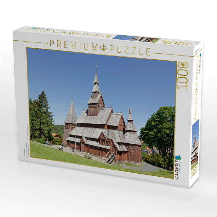 Stabkirche - CALVENDO Foto-Puzzle'