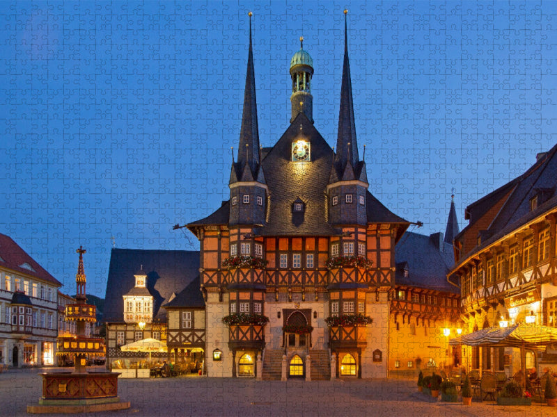 Rathaus, Wernigerode - CALVENDO Foto-Puzzle'