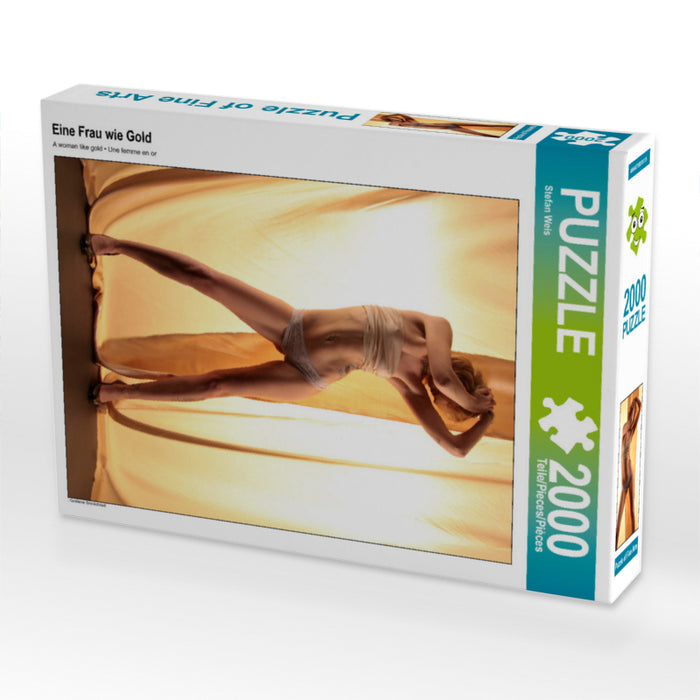 Eine Frau wie Gold 2000 Teile Puzzle hoch - CALVENDO Foto-Puzzle'