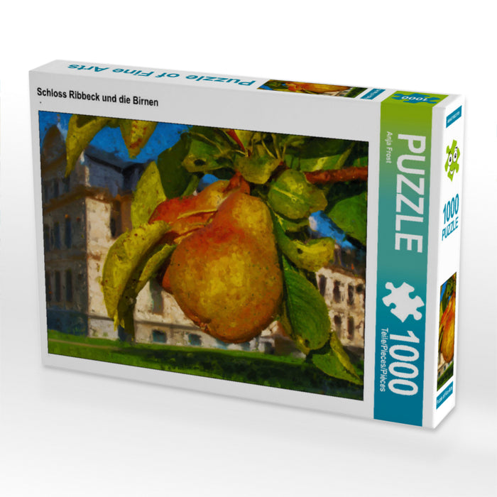 Schloss Ribbeck und die Birnen 1000 Teile Puzzle quer - CALVENDO Foto-Puzzle'