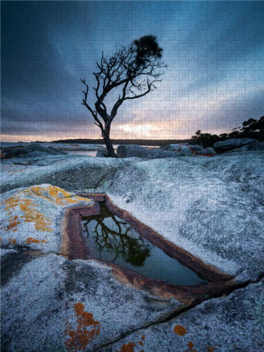 Bay of Fires - Tasmanien 1000 Teile Puzzle hoch - CALVENDO Foto-Puzzle'