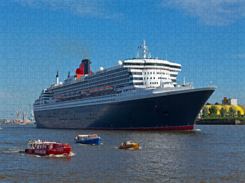 Kreuzfahrtschiff Queen Mary 2 - CALVENDO Foto-Puzzle'