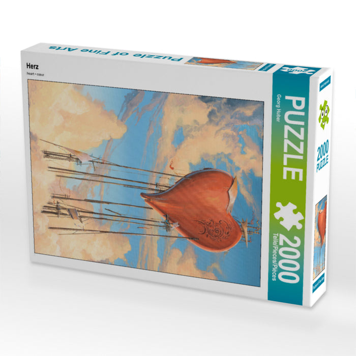 Herz 2000 Teile Puzzle hoch - CALVENDO Foto-Puzzle'