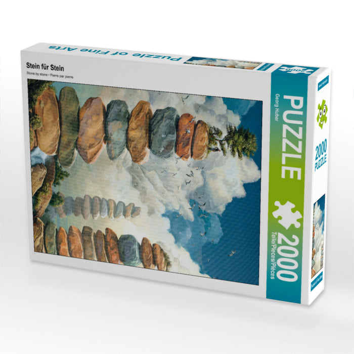 Stein für Stein 2000 Teile Puzzle hoch - CALVENDO Foto-Puzzle'
