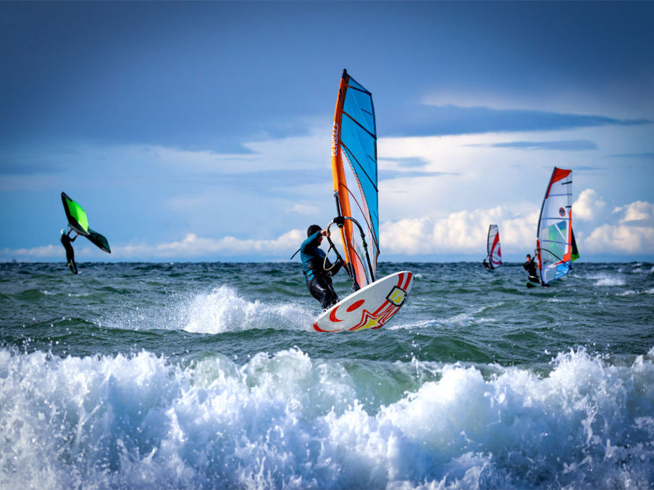 Teamsurfen auf Fehmarn - CALVENDO Foto-Puzzle'