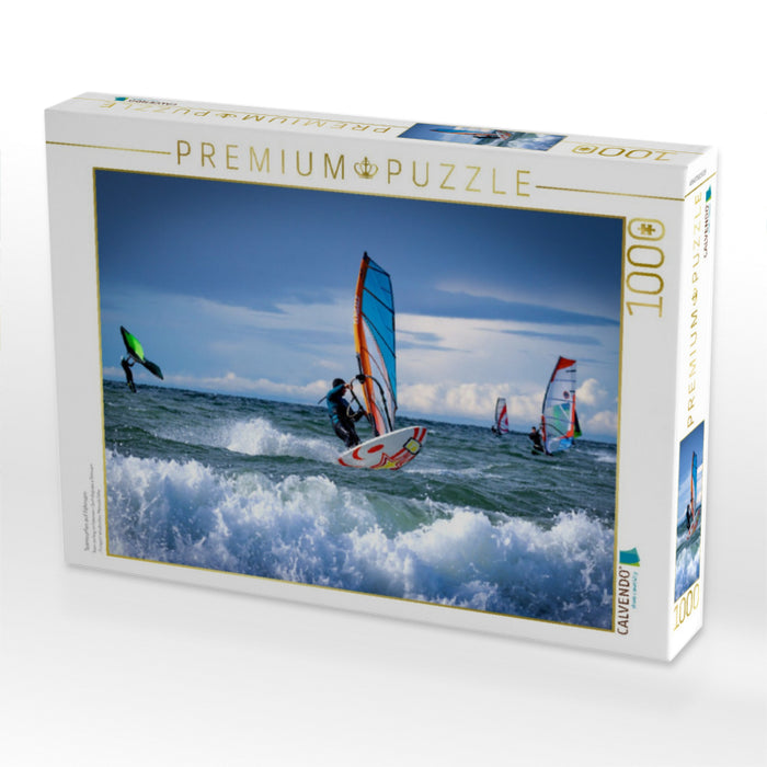 Teamsurfen auf Fehmarn - CALVENDO Foto-Puzzle'
