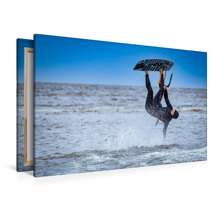 Premium Textil-Leinwand Kiteakrobatik