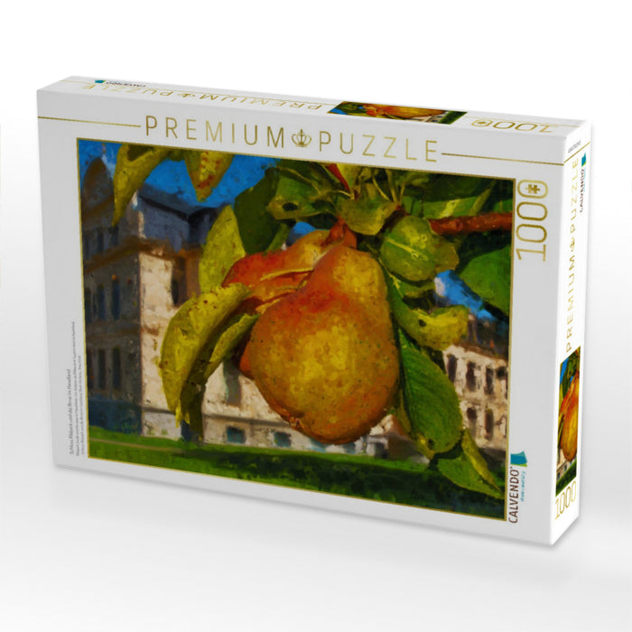 Schloss Ribbeck und die Birne im Havelland. - CALVENDO Foto-Puzzle'