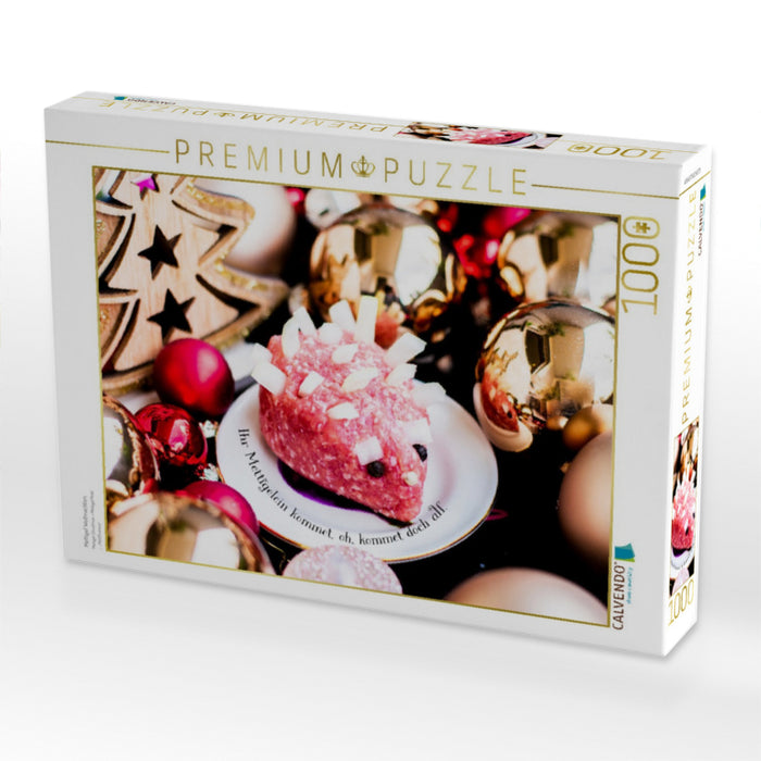 Mettigel Weihnachten. - CALVENDO Foto-Puzzle'