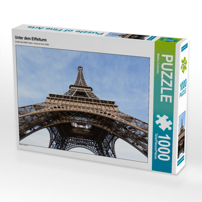 Unter dem Eiffelturm 1000 Teile Puzzle quer - CALVENDO Foto-Puzzle'