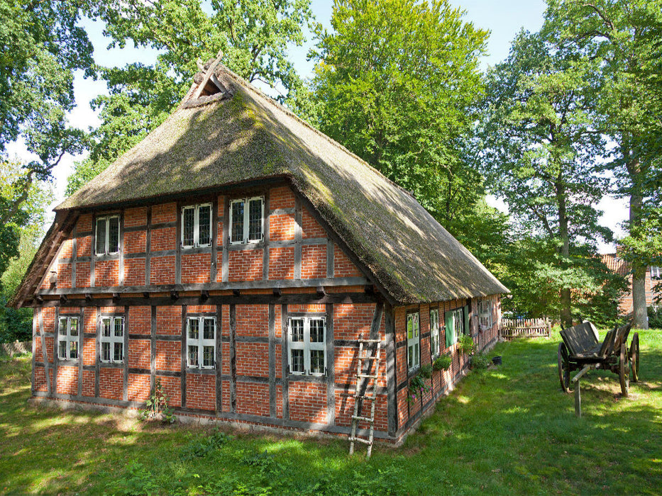 Heidemuseum in Wilsede - CALVENDO Foto-Puzzle'