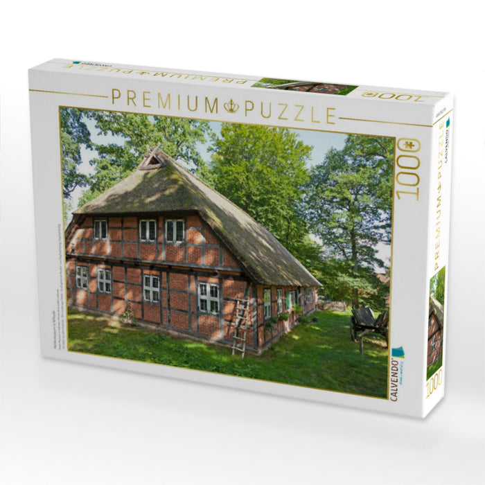 Heidemuseum in Wilsede - CALVENDO Foto-Puzzle'
