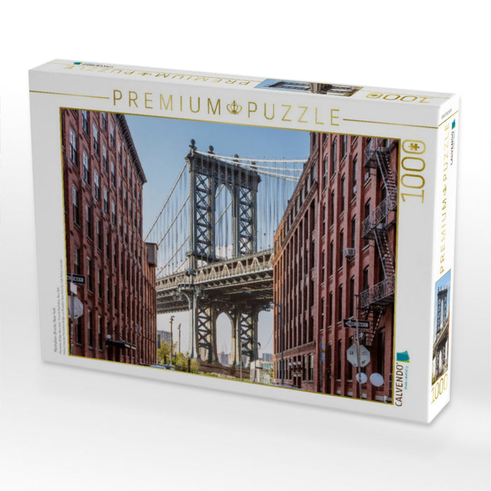 Manhattan-Brücke, New York - CALVENDO Foto-Puzzle'