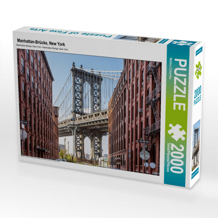 Manhattan-Brücke, New York 2000 Teile Puzzle quer - CALVENDO Foto-Puzzle'