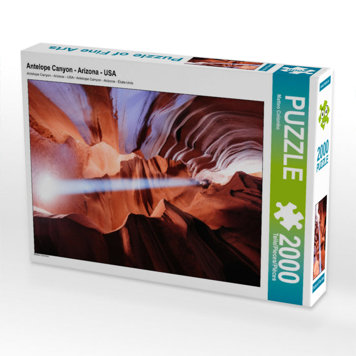 Antelope Canyon - Arizona - USA 2000 Teile Puzzle hoch - CALVENDO Foto-Puzzle'