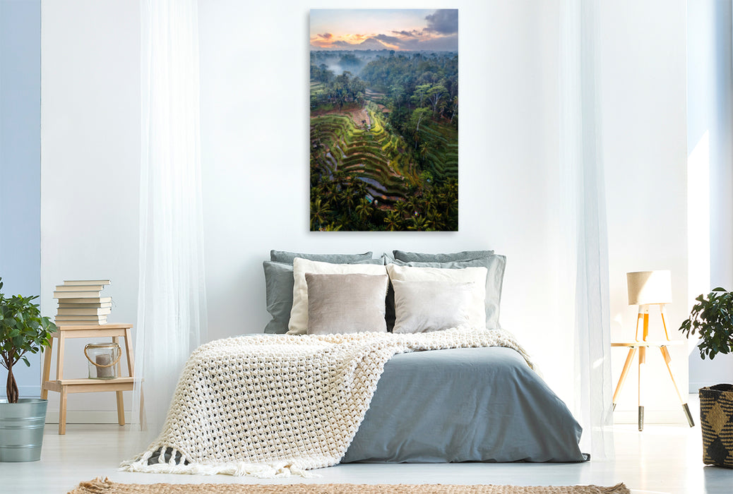 Premium textile canvas Premium textile canvas 80 cm x 120 cm high Ubud - Bali 