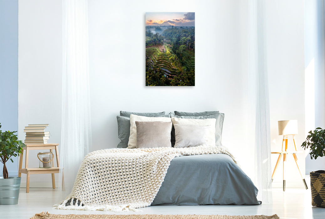 Premium textile canvas Premium textile canvas 80 cm x 120 cm high Ubud - Bali 