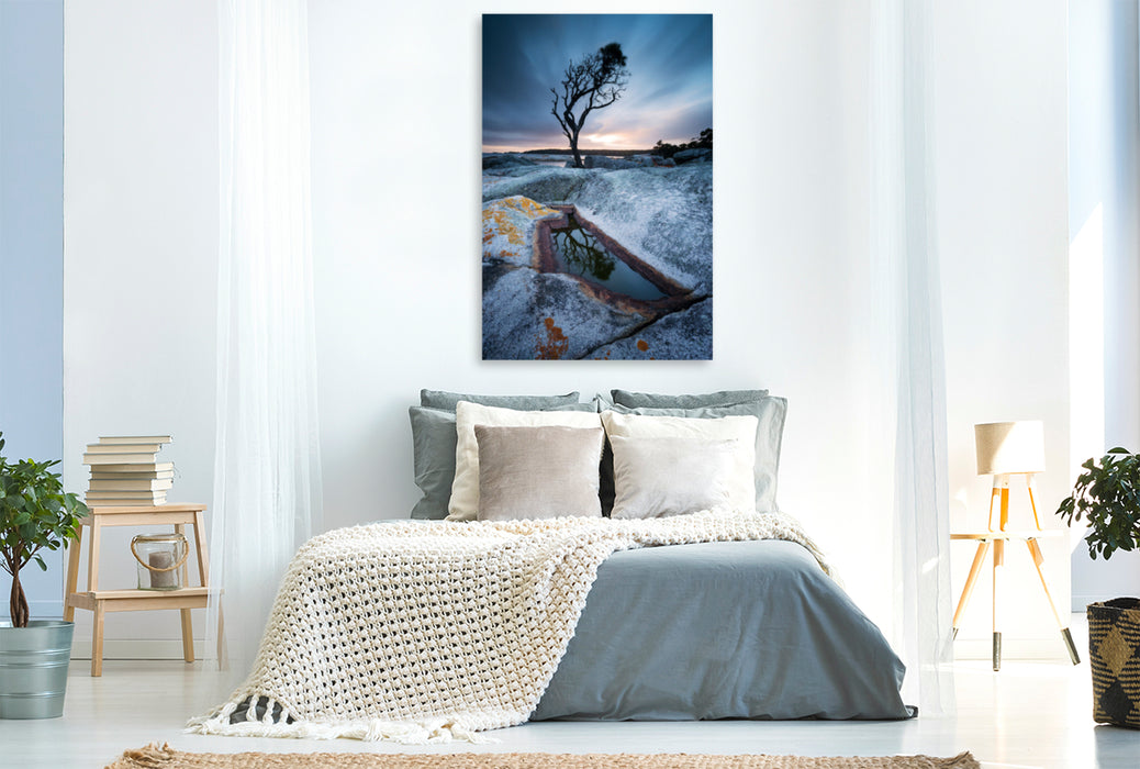 Premium textile canvas Premium textile canvas 80 cm x 120 cm high Bay of Fires - Tasmania 