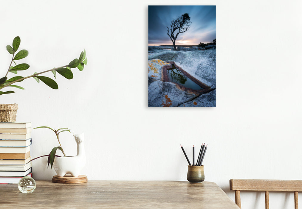 Premium textile canvas Premium textile canvas 80 cm x 120 cm high Bay of Fires - Tasmania 