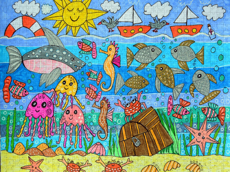 Unter Wasser - CALVENDO Foto-Puzzle'