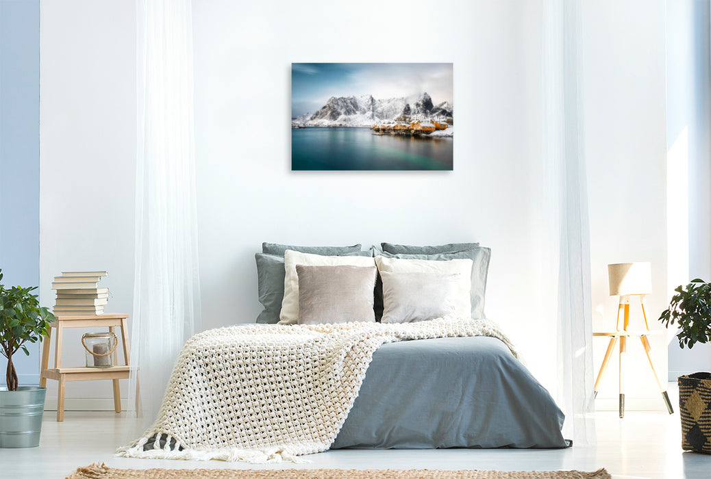 Premium textile canvas Premium textile canvas 120 cm x 80 cm across A motif from the Scandinavian Dream calendar 