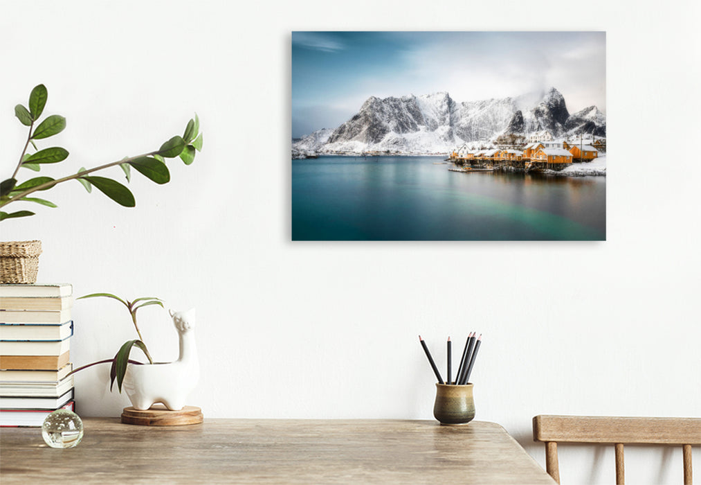 Premium textile canvas Premium textile canvas 120 cm x 80 cm across A motif from the Scandinavian Dream calendar 