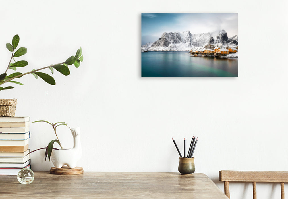 Premium textile canvas Premium textile canvas 120 cm x 80 cm across A motif from the Scandinavian Dream calendar 