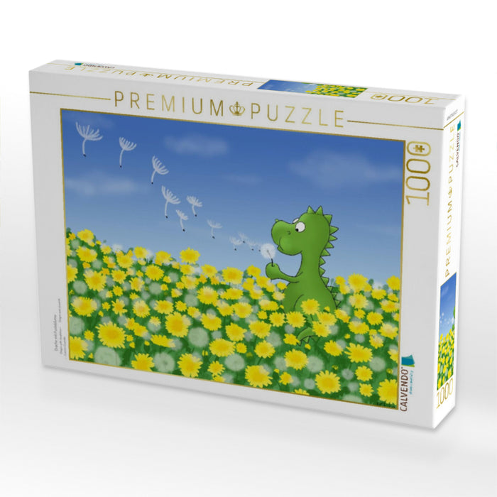 Drache mit Pusteblume - CALVENDO Foto-Puzzle'
